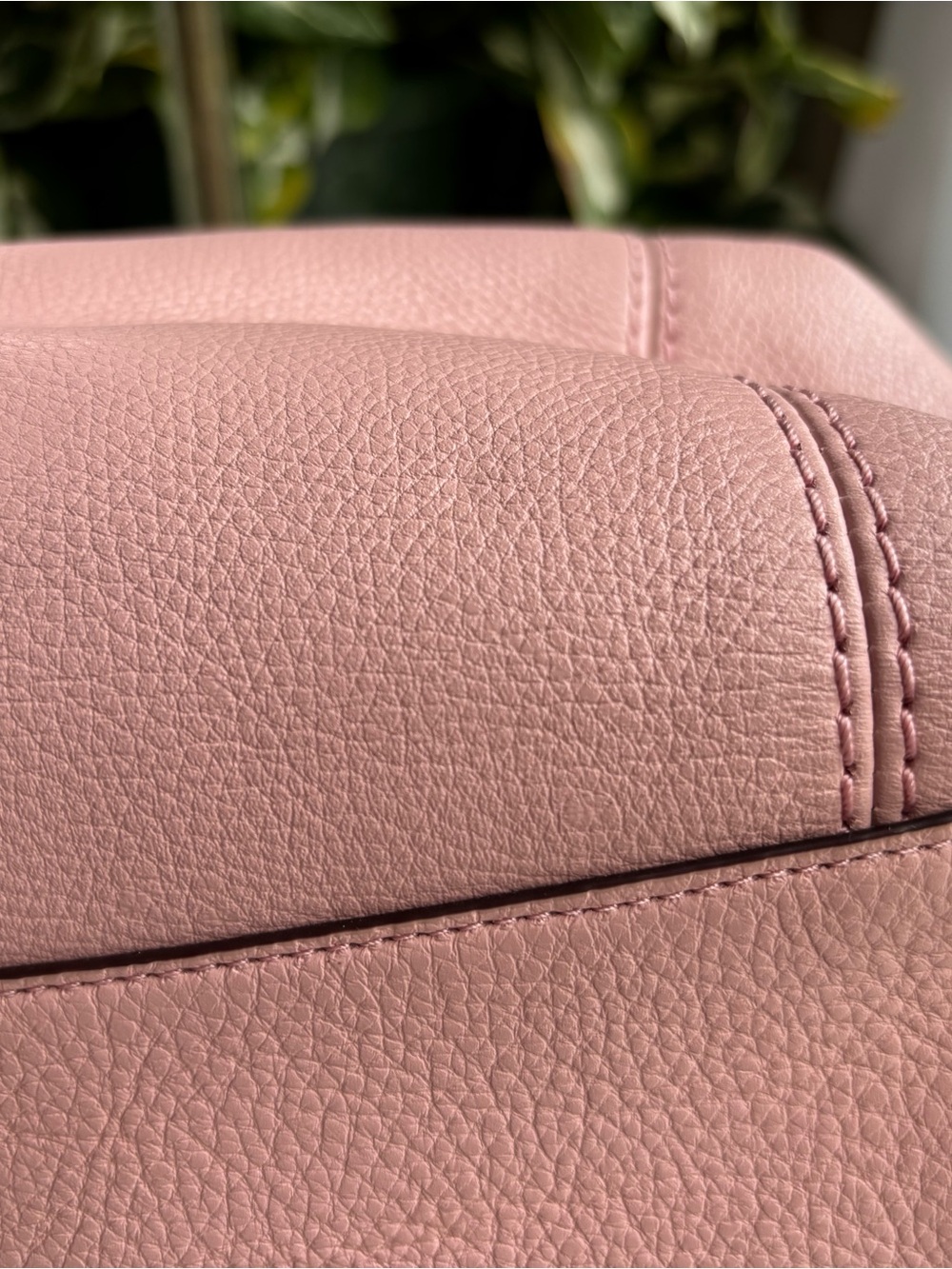 Coach Pink Pebbled Leather Satchel with Detachable Strap - Picture 8 of 11